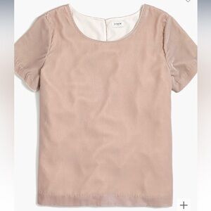 J Crew Velvet Tee NWT